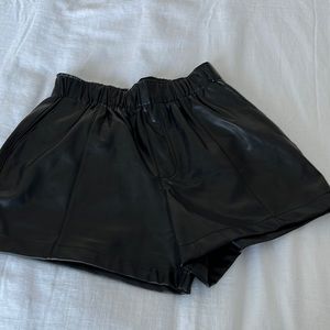 Abercrombie & Fitch Faux Leather Shorts